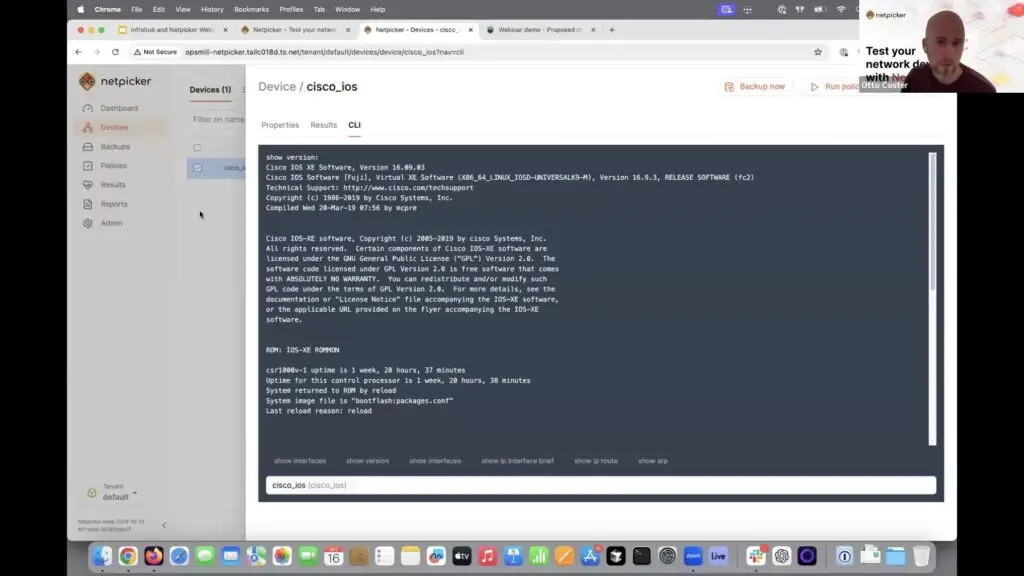 comparing data in Infrahub and Netpicker