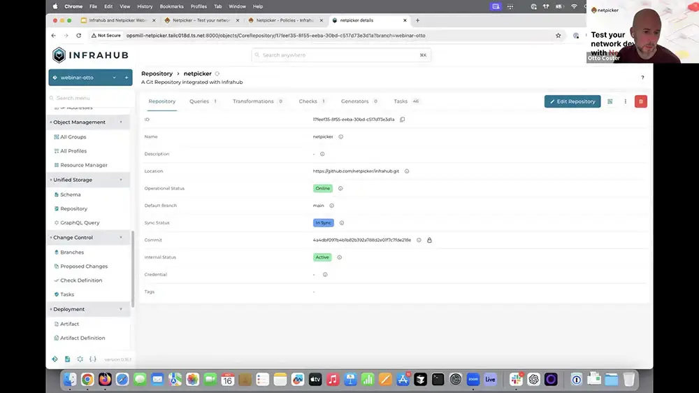Netpicker test in the Infrahub CI/CD pipeline