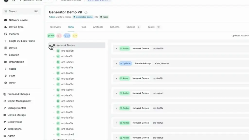 Infrahub Generators: generated objects