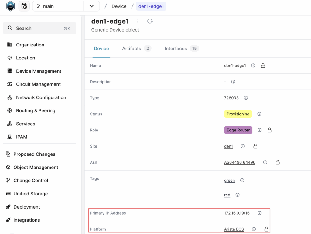 Infrahub Python SDK - IP addresses