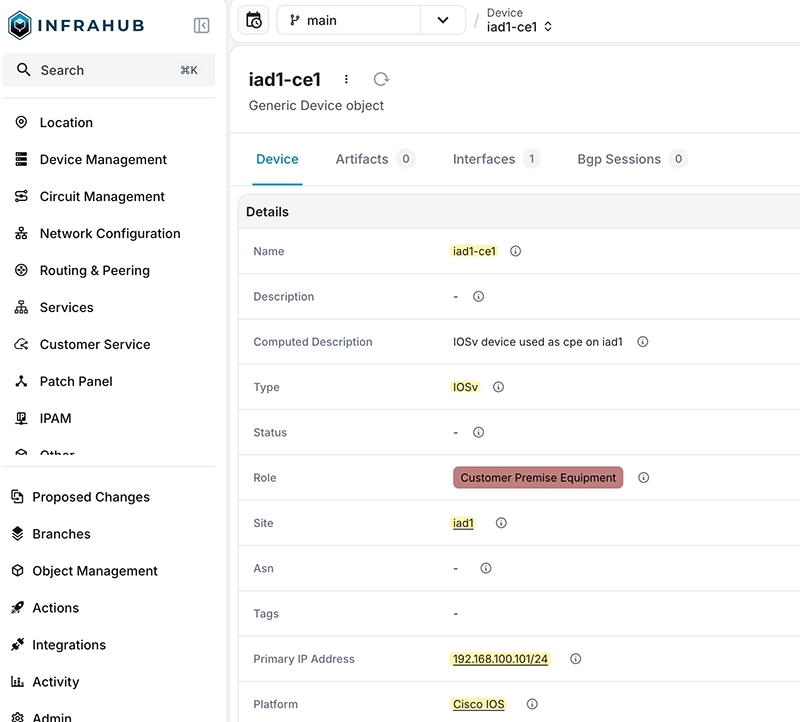 sample device for event-driven automation example