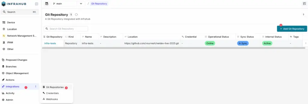 pytest Git repository screenshot