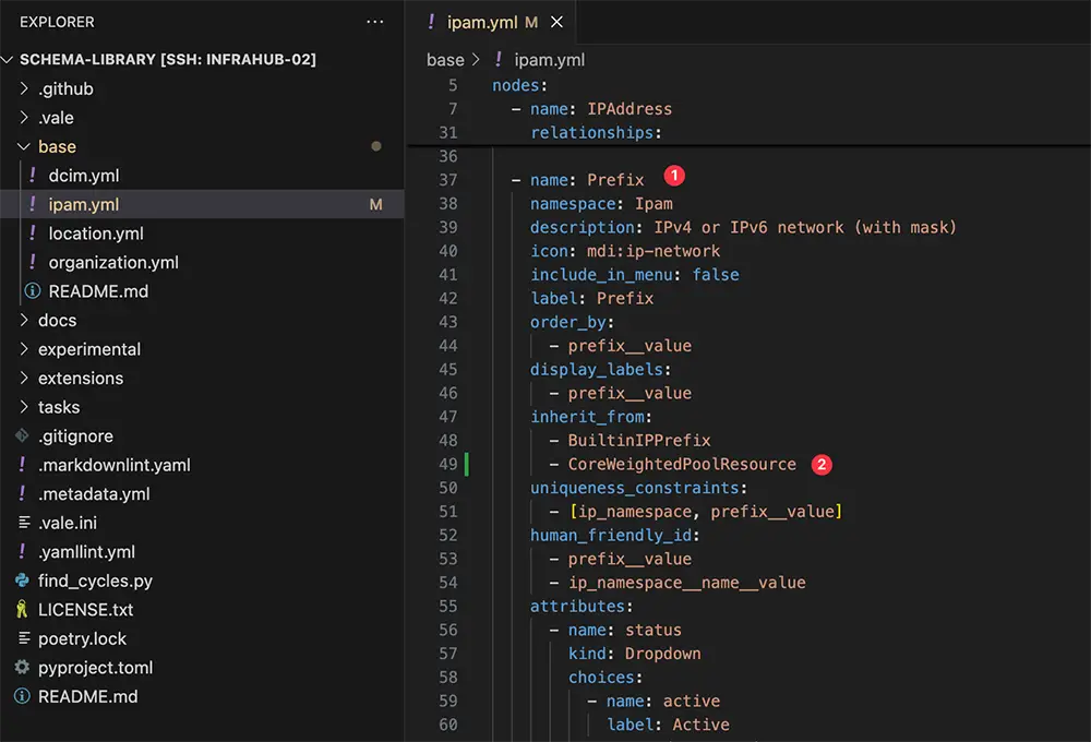 updating your Infrahub schema to enable weighted allocation