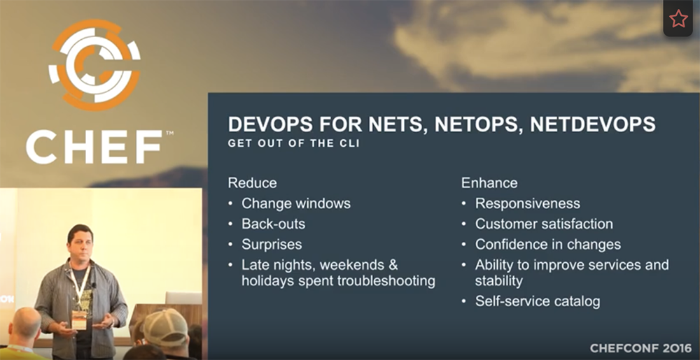 NetDevOps slide from Jere Julian, ChefConf 2016